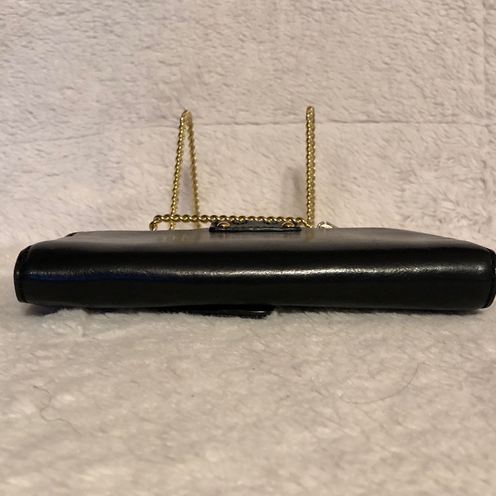 Michael Kors Black Leather Buckle Clutch Wallet with Gold Hardware - Picture 3 of 11